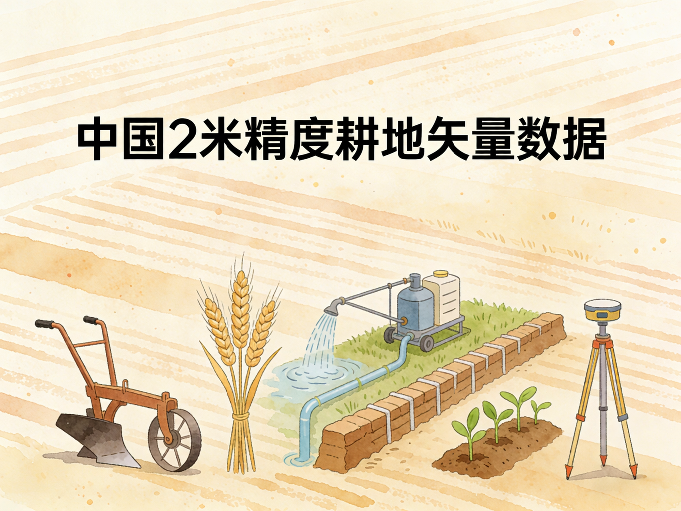 2020年中国2米精度耕地分布数据集